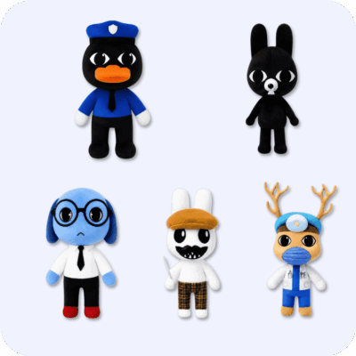 5PCS Animal Hospital plush set of five characters