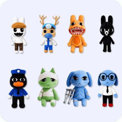 Bundle plush group of Animal Hospital characters