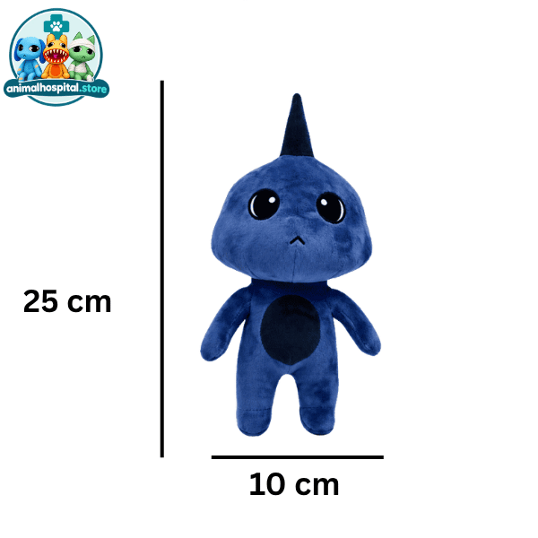 Blue Horned Anomaly blue monster plush toy