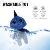 Blue Horned Anomaly blue monster plush toy