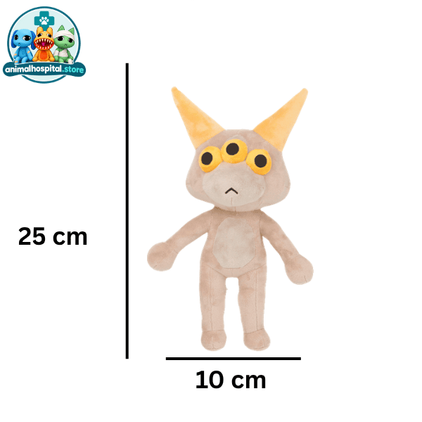 Brown Tree Eye three-eyed plush character toy