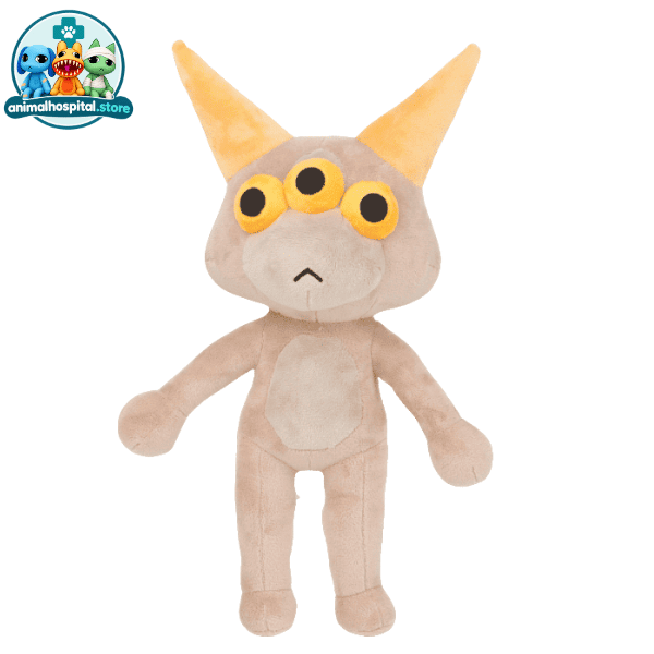 Brown Tree Eye three-eyed plush character toy