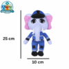 Bubba Bubbaphant blue elephant police plush toy