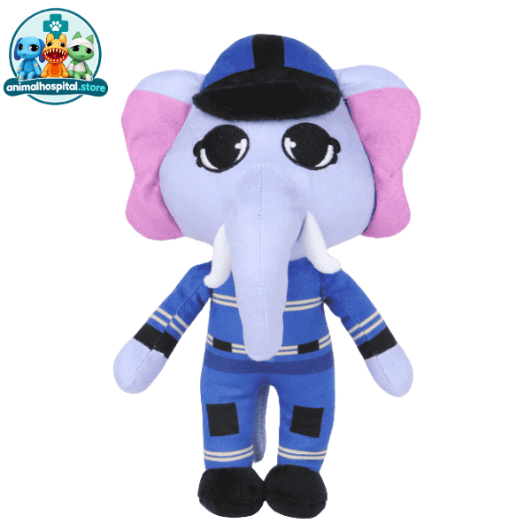Bubba Bubbaphant blue elephant police plush toy