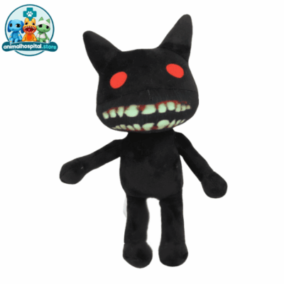 Camera Monster plush with red eyes and a wide grin