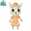 Doublenurse cat plush in a red-and-white nurse outfit