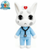 Head Nurse plush: white cat in a blue nurse outfit