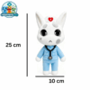 Head Nurse plush: white cat in a blue nurse outfit