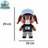 Liz Plush (2) Liz brown dog plush in a blue cap with a camera