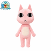 Pink Lobby Cat plush toy with a calm neutral expression