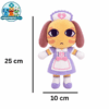 Nurse Plush Type D (2) Nurse Plush Type D dog plush in pink-and-white nurse dress and cap