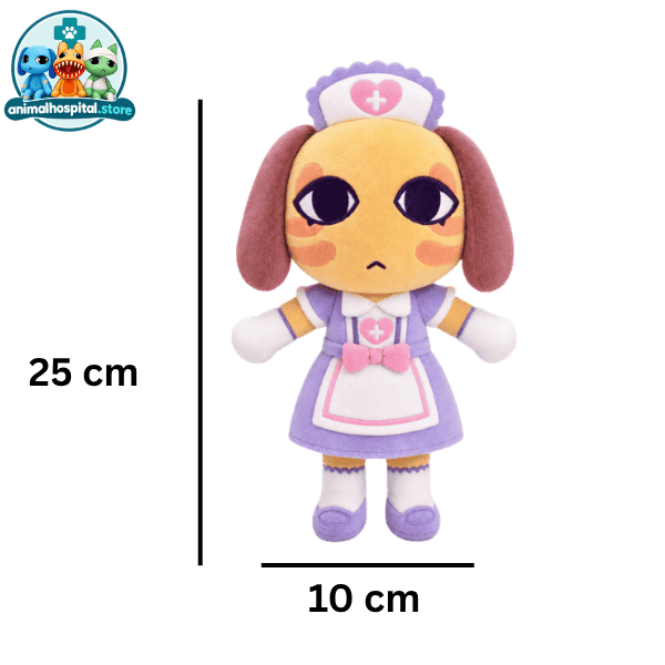 Nurse Plush Type D (2) Nurse Plush Type D dog plush in pink-and-white nurse dress and cap