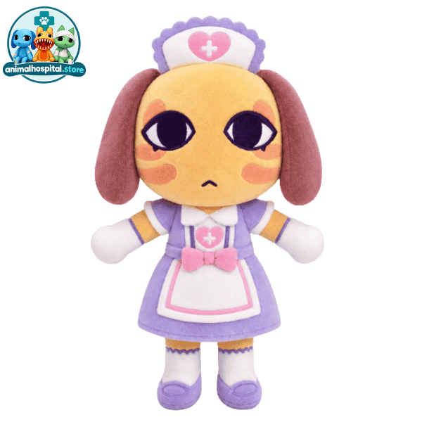 Nurse Plush Type D Nurse Plush Type D dog plush in pink-and-white nurse dress and cap