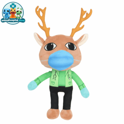 Paramedic plush in a green shirt and black trousers