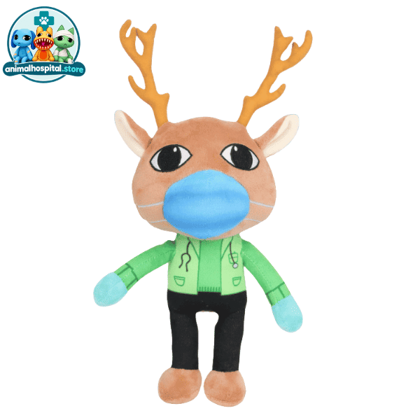 Paramedic Paramedic plush in a green shirt and black trousers