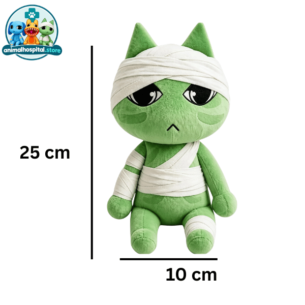 Patient Plush (2) Patient Plush Type C green cat plush with bandages