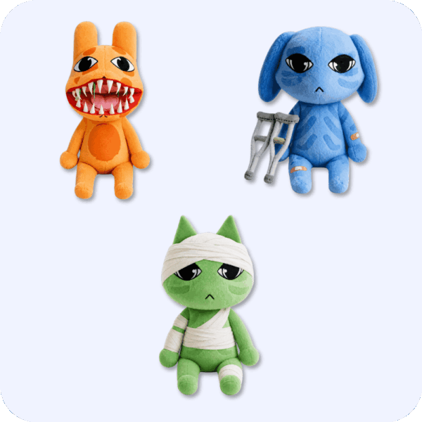 Patient Plush Bundle of three Animal Hospital plushes
