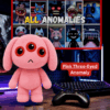 Pink Three-Eyed Anomaly (4) Pink Three-Eyed Anomaly plush with three red eyes