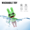 Psychologist green rabbit plush with round glasses