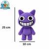 Purple Mismatched Anomaly (2) Purple Mismatched Anomaly plush toy with a wide grin