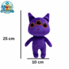 Purple Three-Eyed Anomaly plush with golden-orange eyes