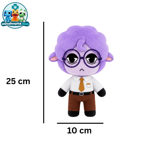 Secretary Plush Type B (2) Secretary Plush Type B with purple curly hair and glasses