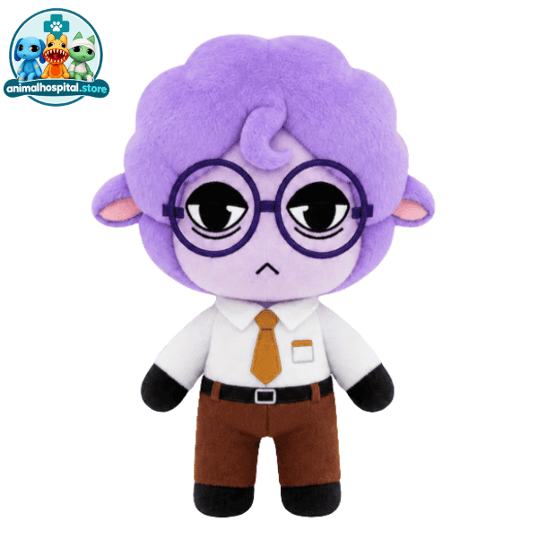 Secretary Plush Type B Secretary Plush Type B with purple curly hair and glasses