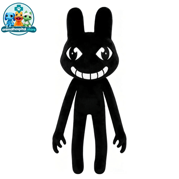 Black colored stalker in animal hospital anomaly game - plush toy - roblox game character