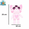 Tiny Anomaly Cupid pink cat plush with three eyes
