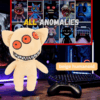 Tree Eye plush toy with several orange eyes and a toothy grin