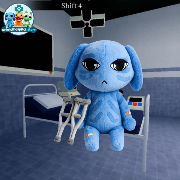 Injured Patient Blue Dog Plush – Animal Hospital Anomaly Collectible Roblox Store