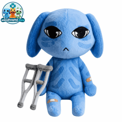 Injured Patient Blue Dog Plush – Animal Hospital Anomaly Collectible Roblox Store