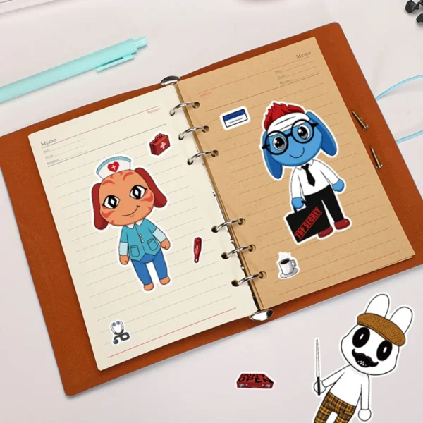 Animal hospital horror make-a-face sticker sheets — Image 4 of 7