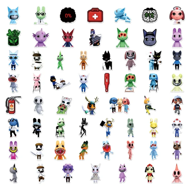 60-piece horror cartoon sticker pack for laptops and phones — Image 5 of 7