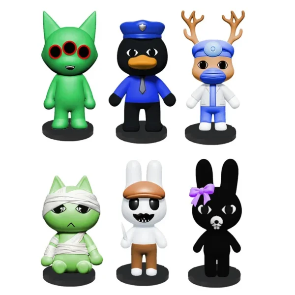 Animal Hospital PVC deer doctor and cat nurse doll set — Image 5 of 9